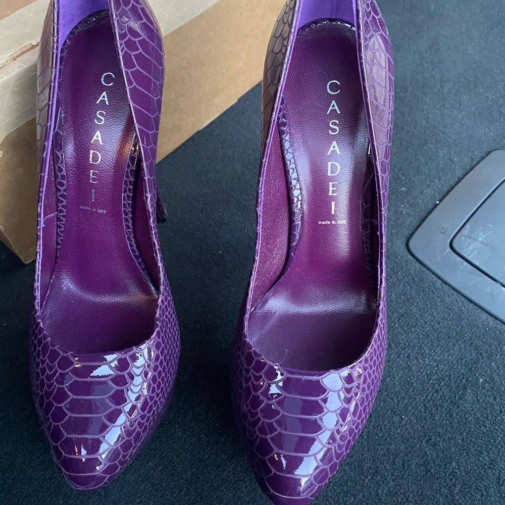 Casadei Purple Python Heels - Picture 5 of 6